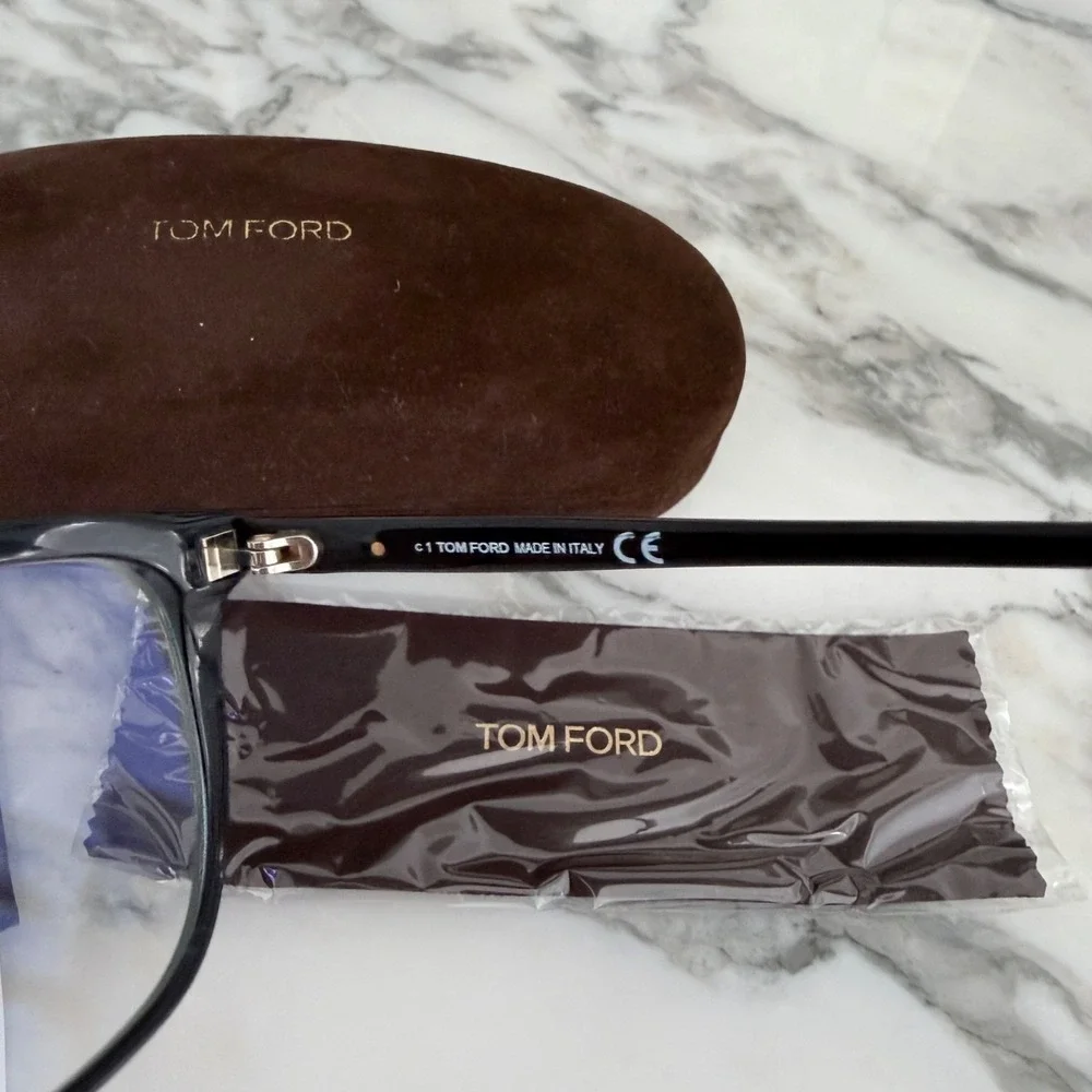 Tom Ford TF5672-F-B Eyeglasses Women's Black Full Rim 54-18/140